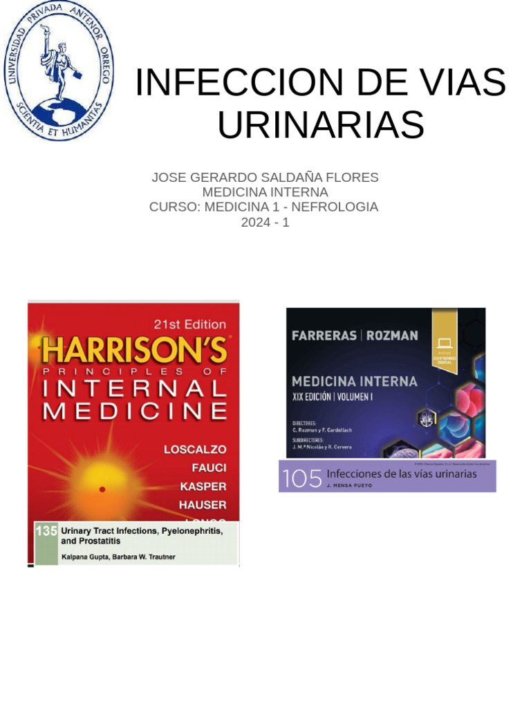 Infección de Vías Urinarias: Guía Completa | PDF | Infección del tracto ...