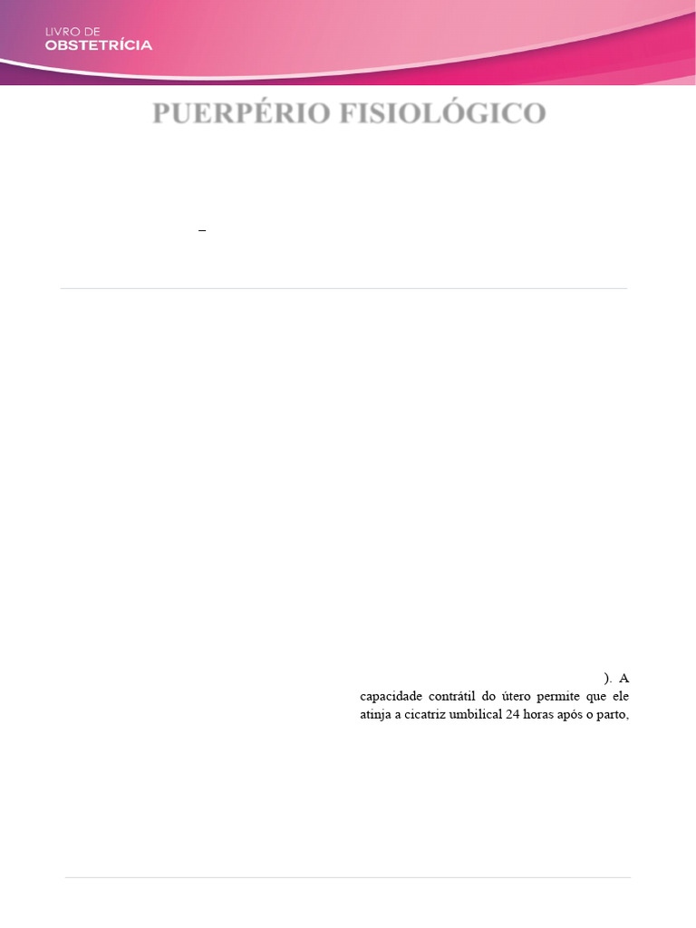 Puerpério Fisiológico: Desafios e Cuidados | PDF | Amamentação | Gravidez