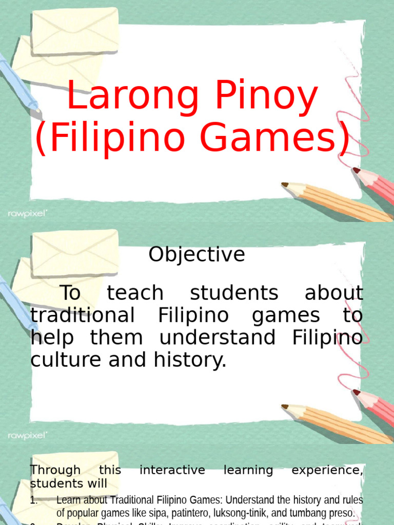 Exploring Traditional Filipino Games | PDF