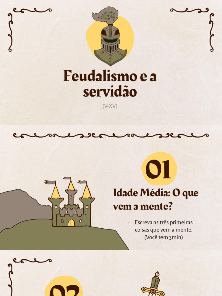 Feudalismo e Servidão na Idade Média | PDF | Feudalismo | Idade Média