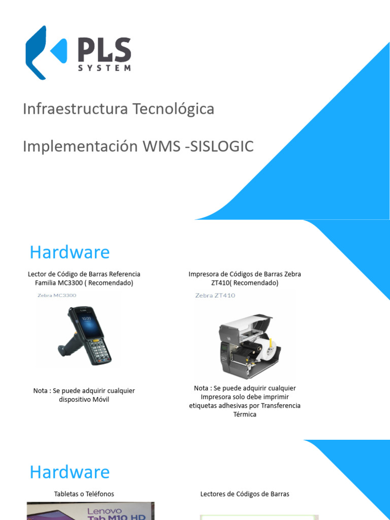 Infraestructura Wms-Sislogic | PDF
