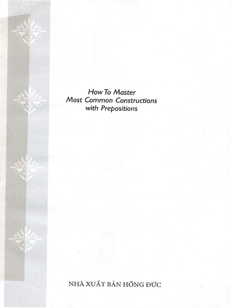 Prepositions Le Ton Hien - 0001 | PDF