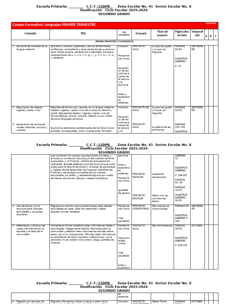 Proyectos de Aula Segundo Grado 2025-2026 | PDF | Cómics | Educación ...