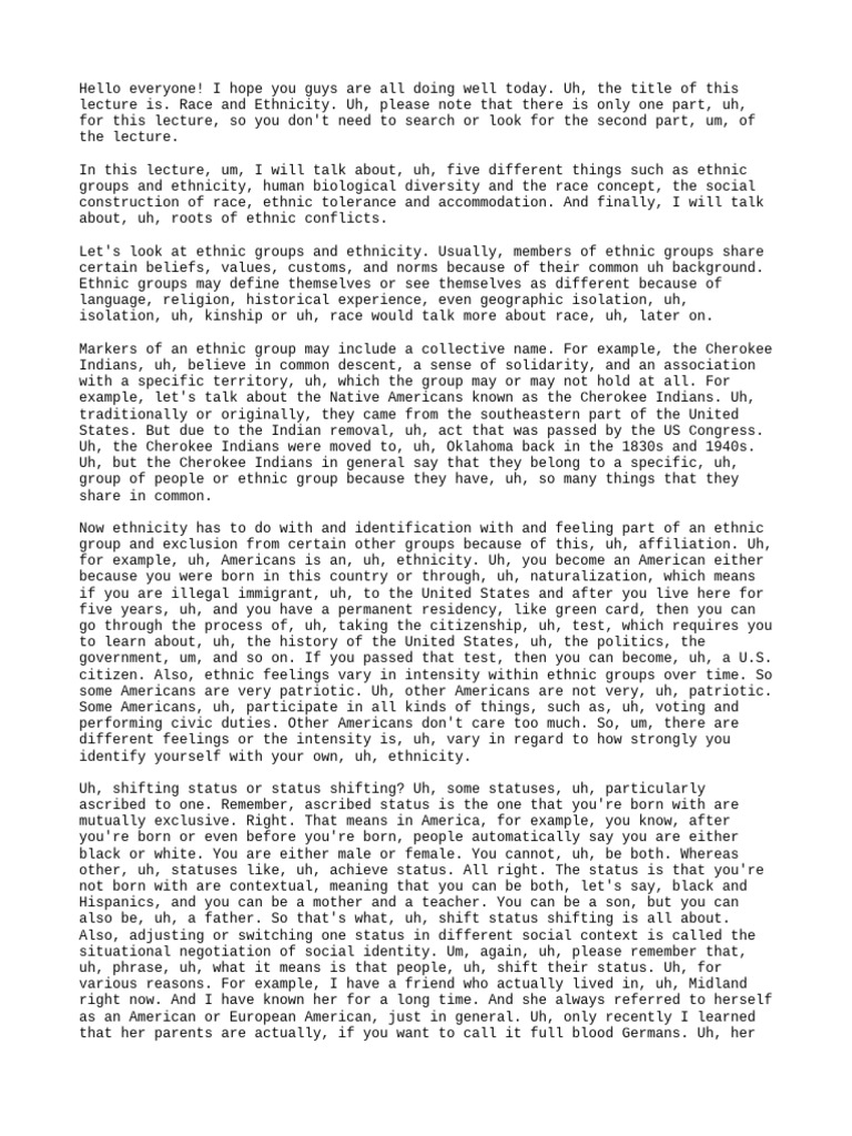 Understanding Race and Ethnicity Concepts | PDF | Race (Human ...