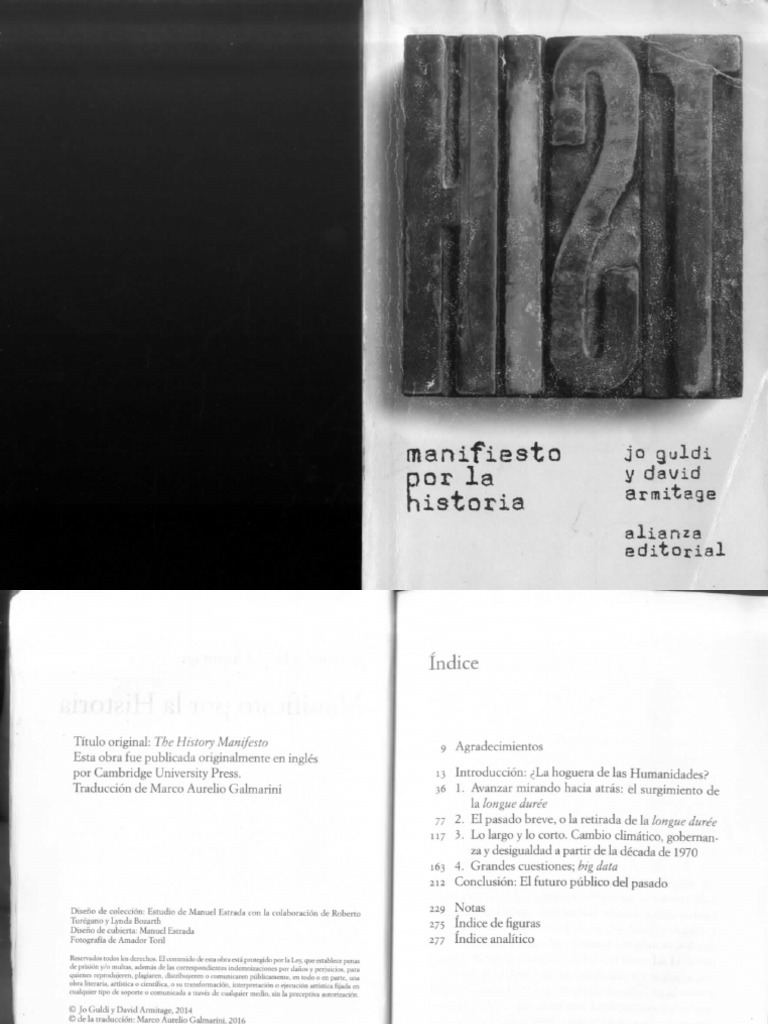 Manifiesto Por La Historia - Jo Guldi, David Armitage | PDF