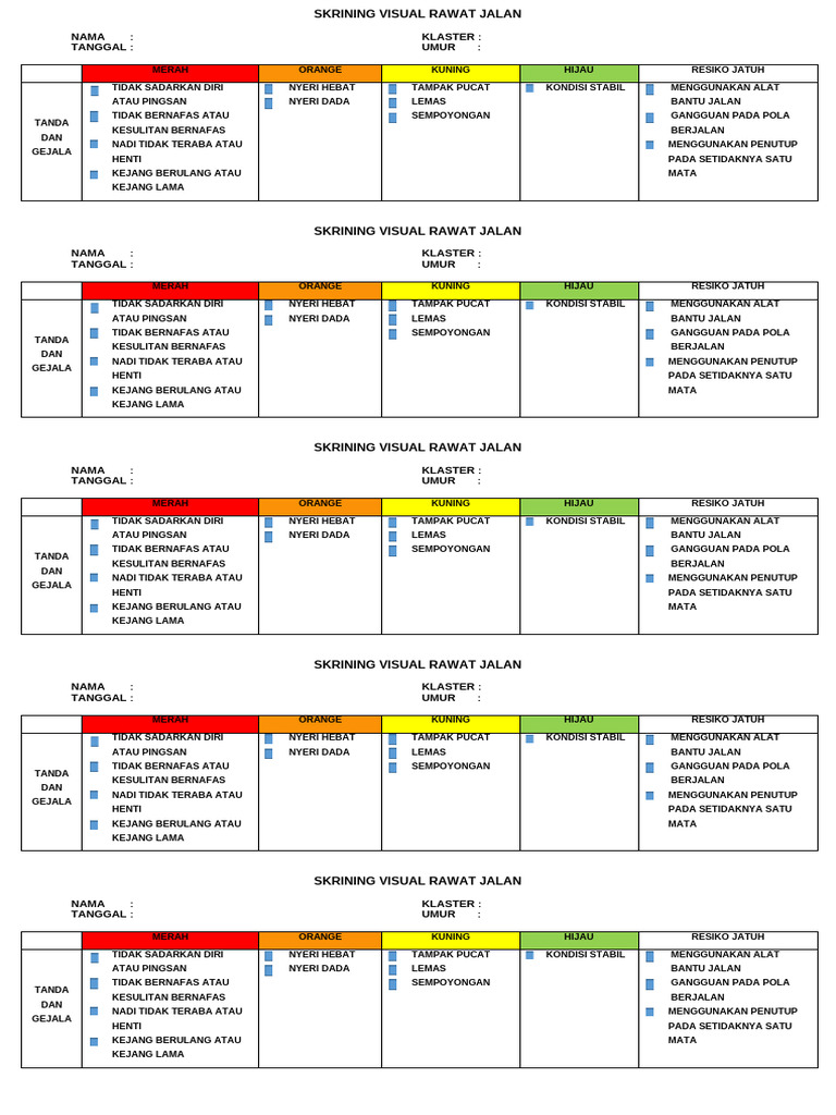 Skrining Visual untuk Rawat Jalan | PDF