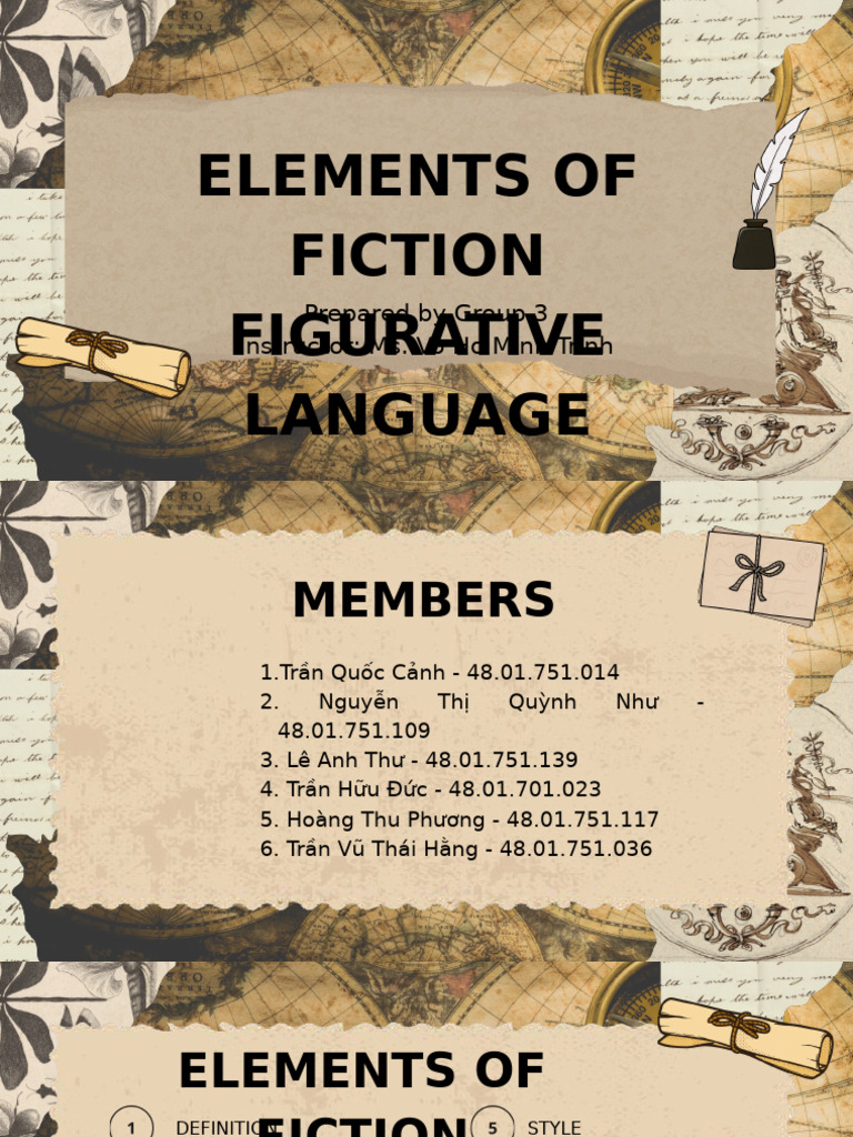 Elements of Fiction and Figurative Language | PDF | Tone (Linguistics ...