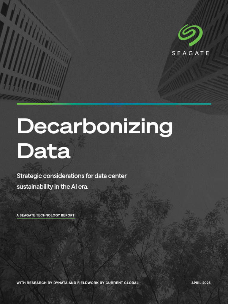 Decarbonizing Data Report 040325 | PDF | Data Center | Infrastructure