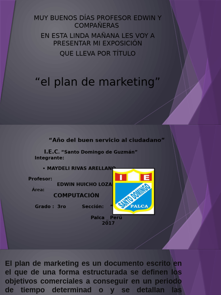Guía para Elaborar un Plan de Marketing | PDF | Marketing | Producto ...