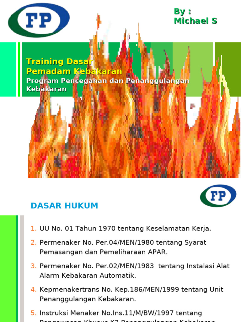 Materi Dasar Pemadam Kebakaran Fire Fujitech 24 | PDF