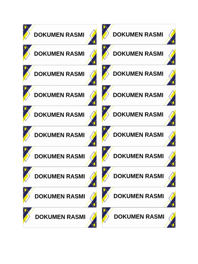 Dokumen Rasmi | PDF