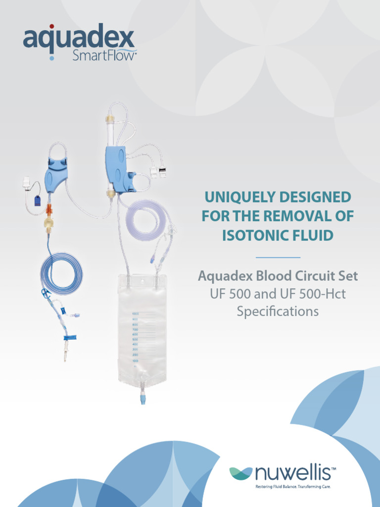 Aquadex Blood Circuit Set Specifications | PDF | Medical Specialties ...