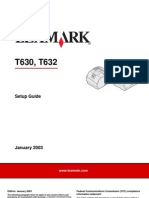Manual Lexmark t632