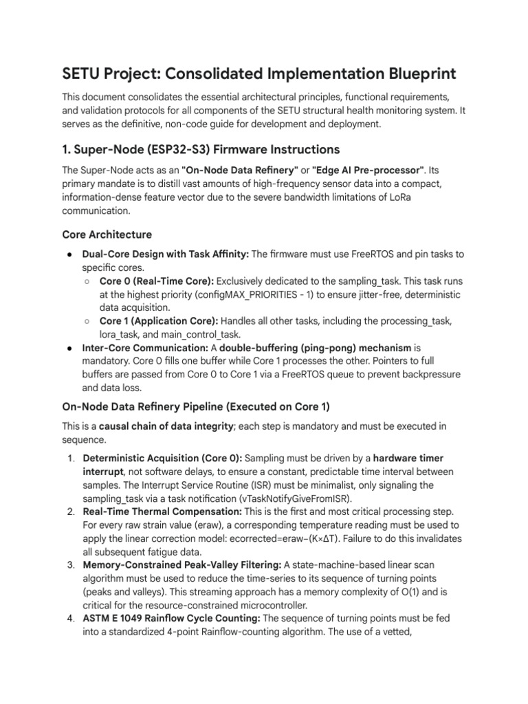 SETU Project Implementation Blueprint | PDF | Internet Of Things ...