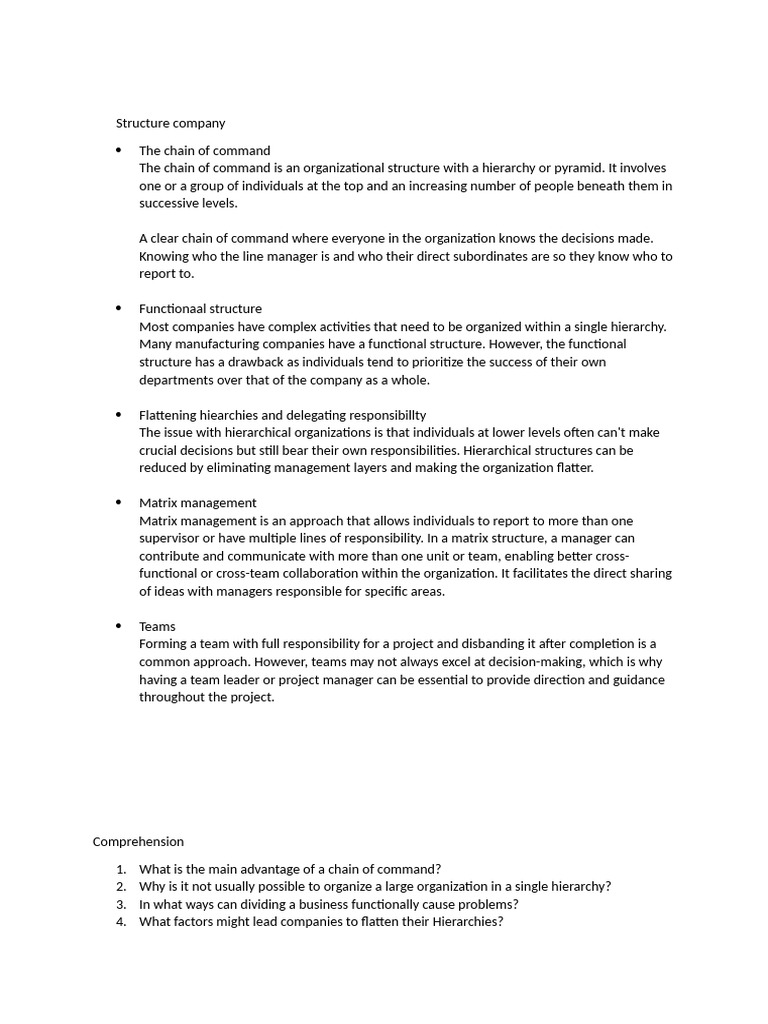 Understanding Organizational Structures | PDF | Hierarchy | Business