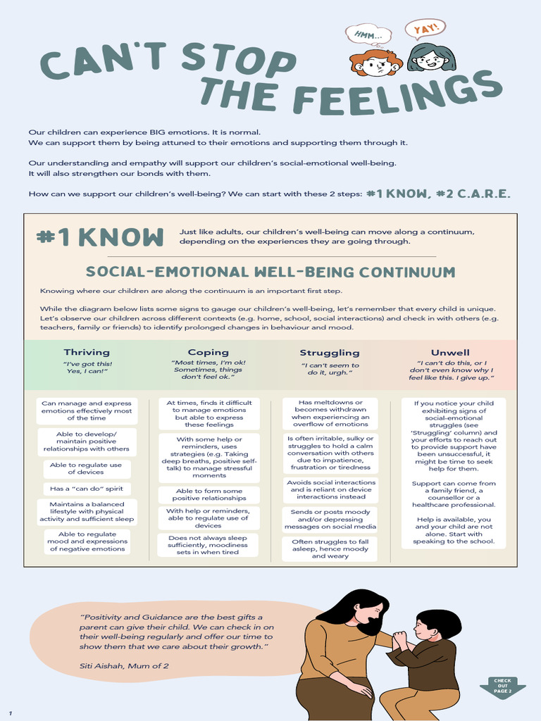 Supporting Children's Emotional Well-Being | PDF | Emotions ...