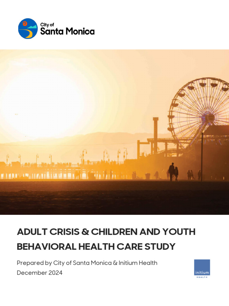 Adult Crisis & Children and Youth Behavioral Health Care Study | PDF ...