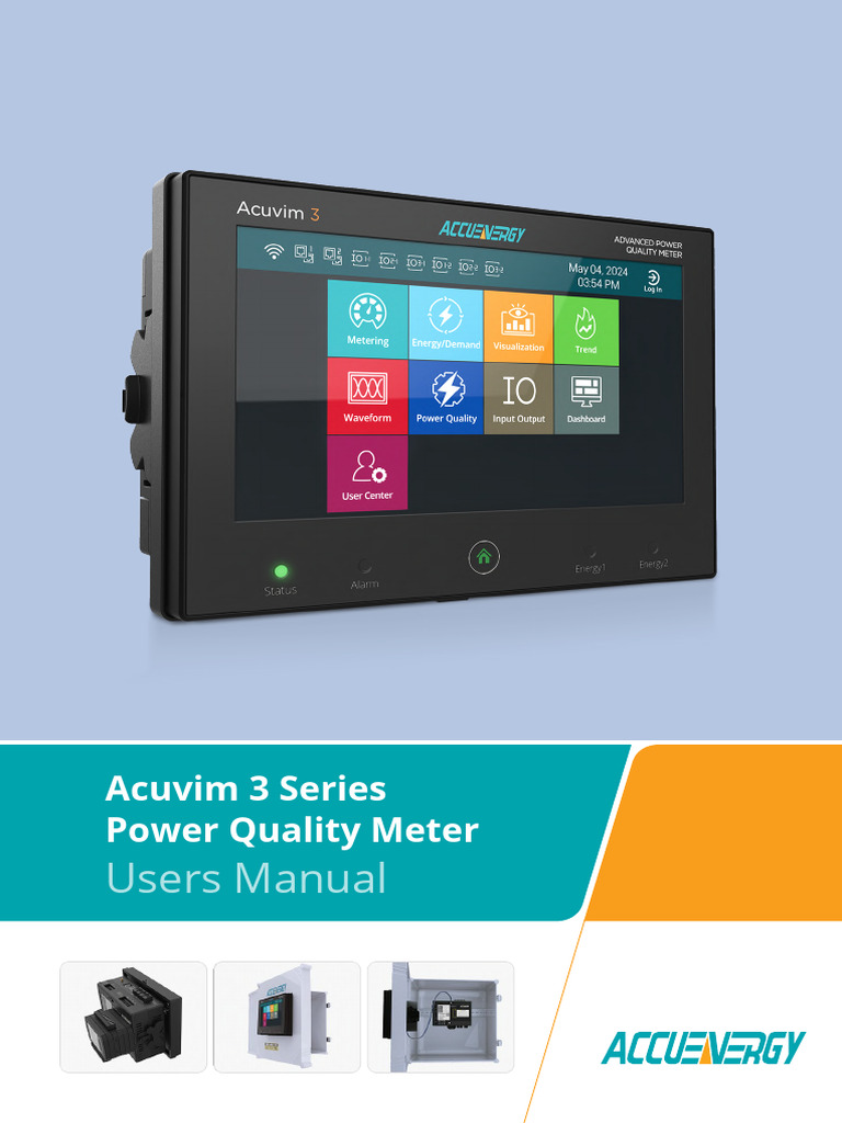 Acuvim 3 Advanced Power Quality Meter User Manual | PDF | Electricity ...