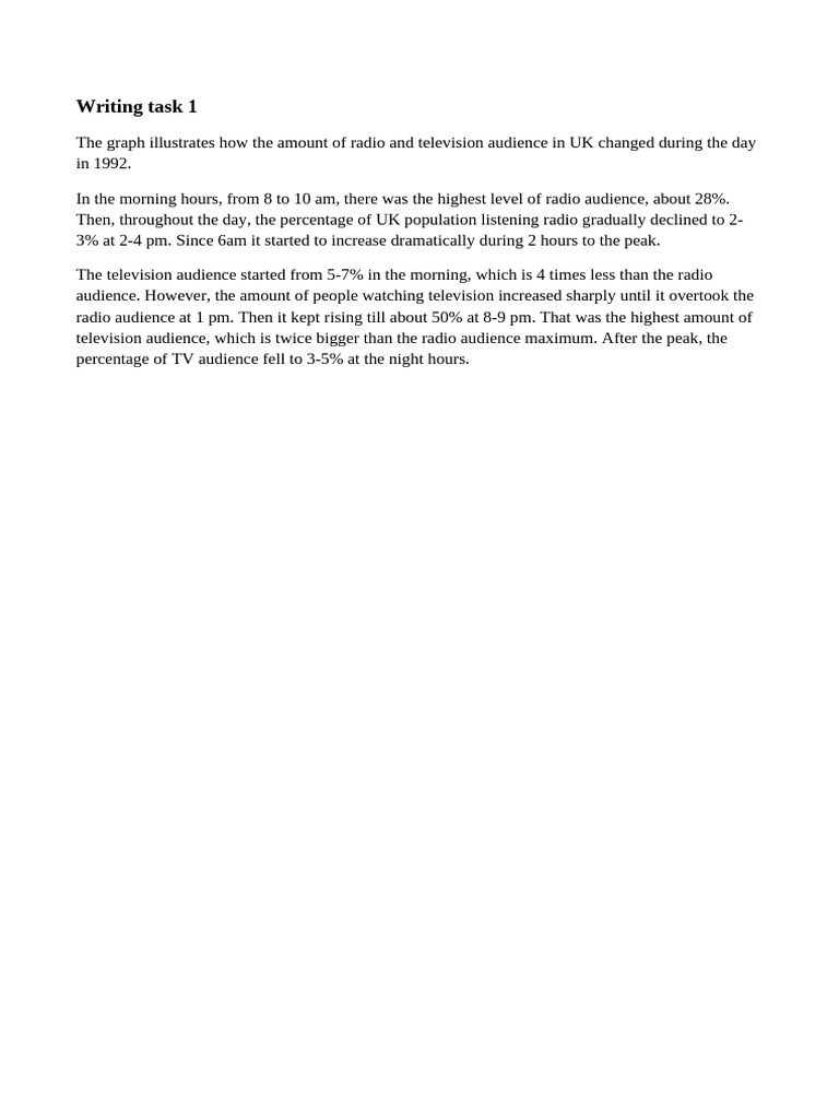 Writing Task 1 | PDF