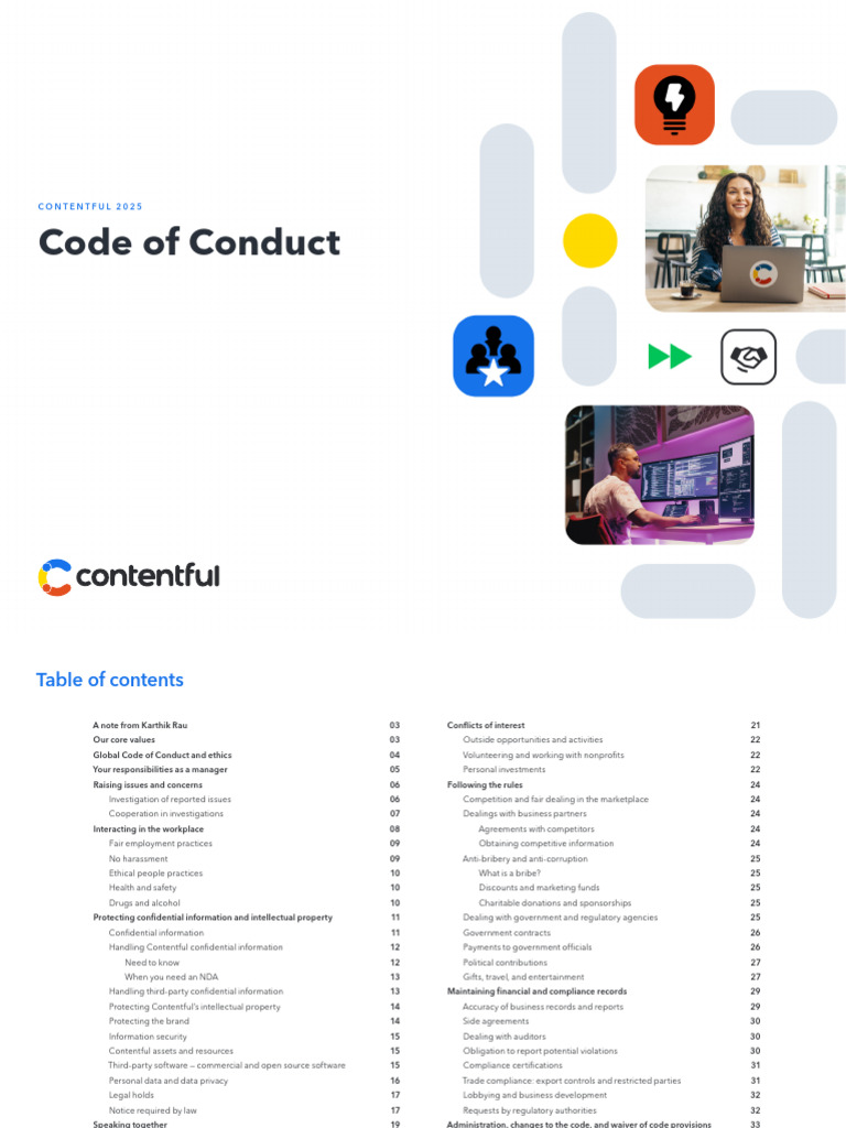 Contentful 2025 Code of Conduct Guide | PDF | Sexual Harassment ...