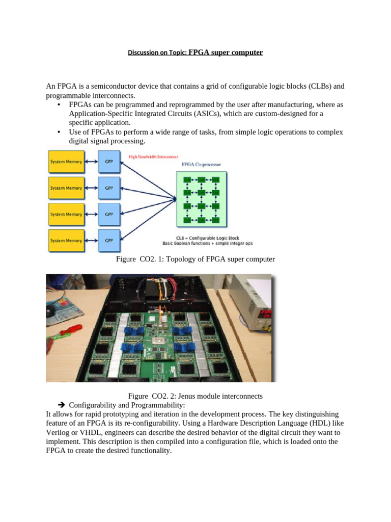 FPGA Supercomputer Overview | PDF