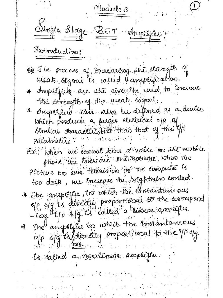 Amplifier Notes | PDF