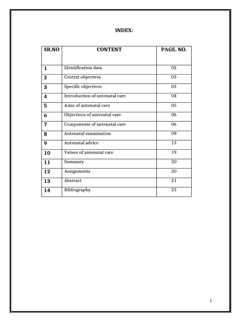 Lesson Plan On Antenatal Care | PDF | Pregnancy | Prenatal Development