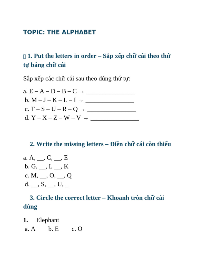 Alphabet | PDF