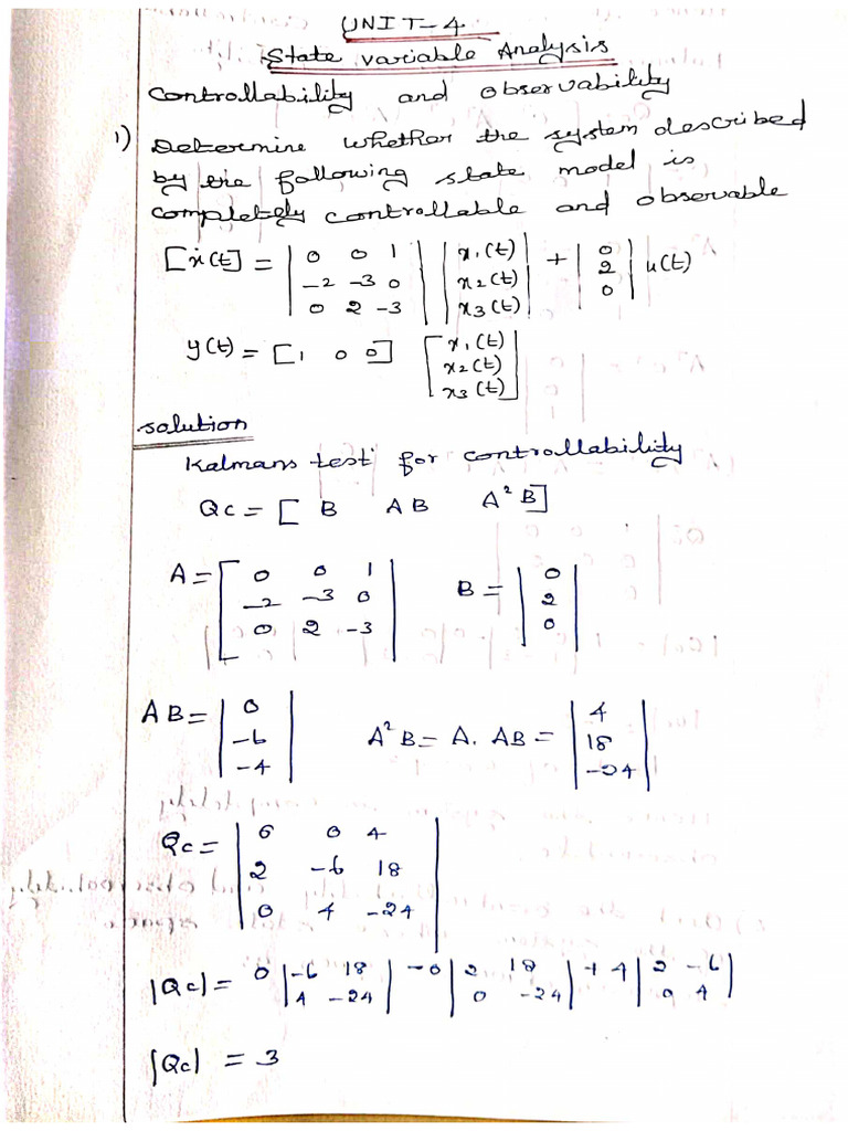 Unit 4 - Control Systems | PDF