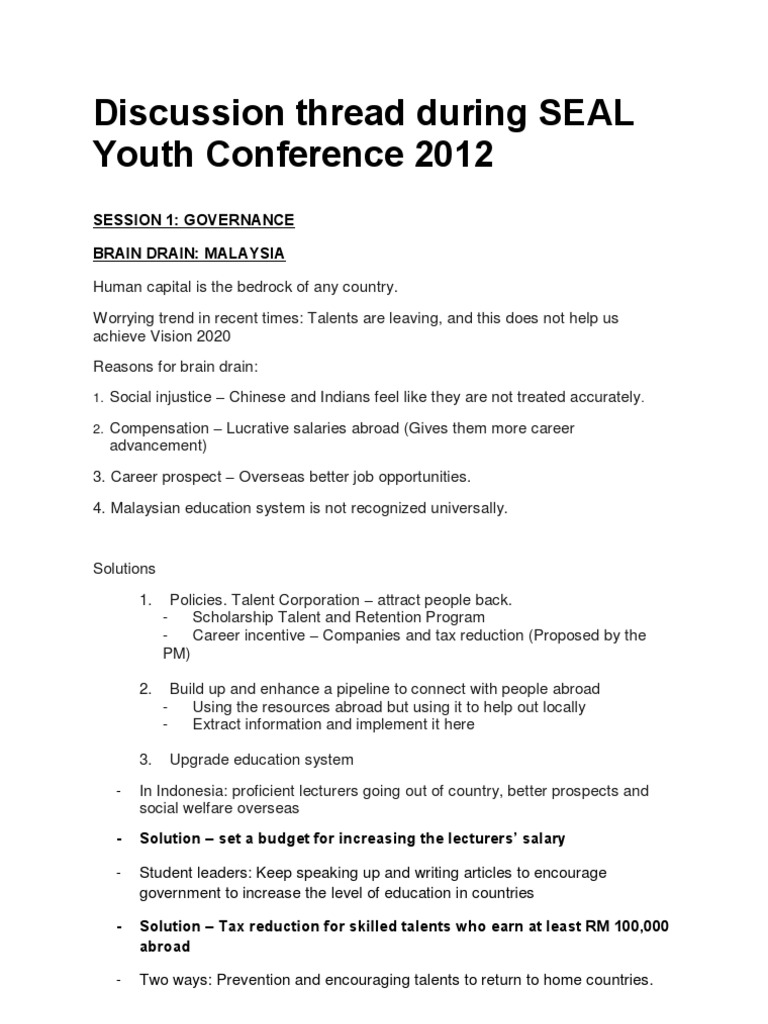 SEAL 2012 - Report On Discussions Content | PDF | Association Of ...