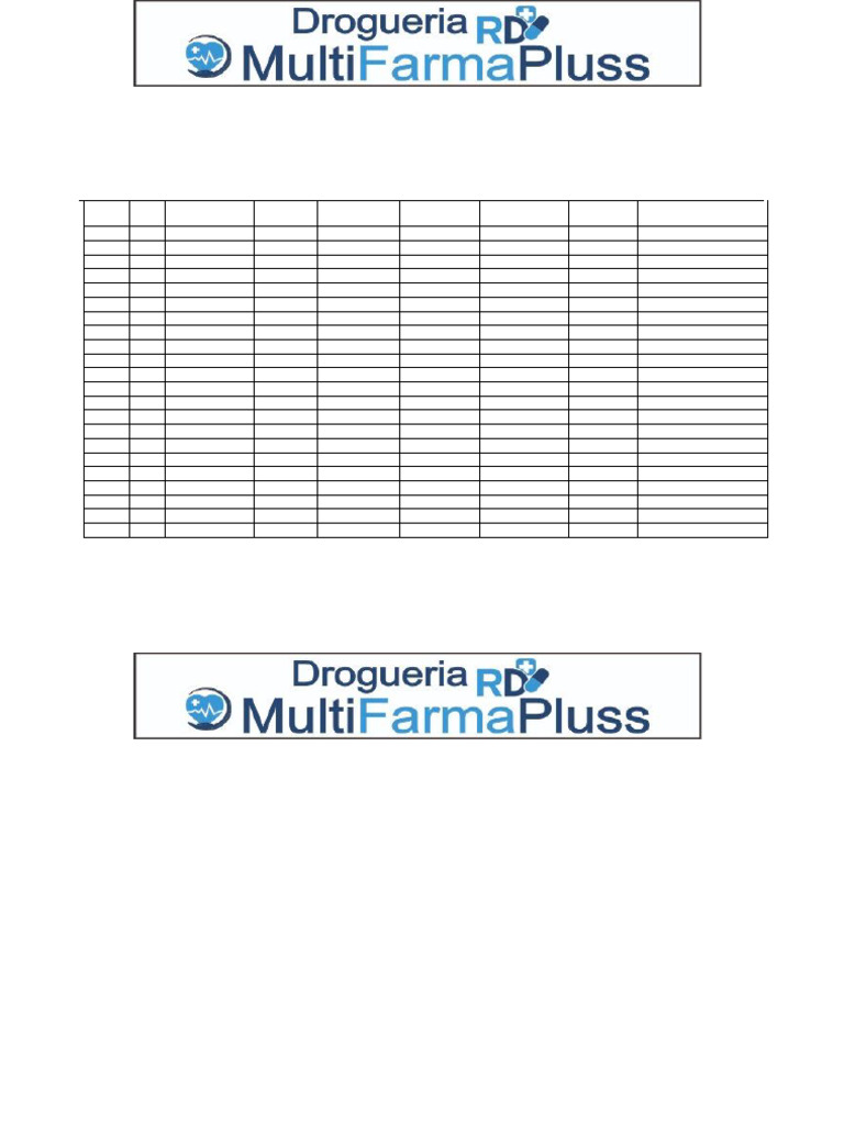Formato de Inyectología para Droguerías | PDF