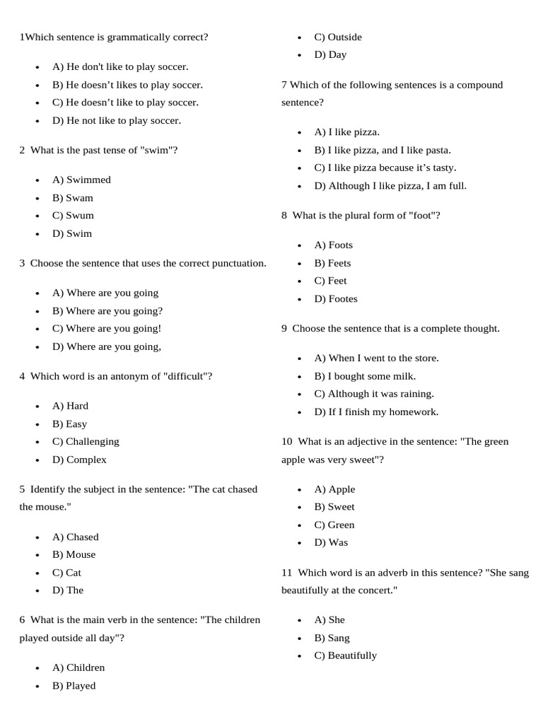 9 Sinflar Uchun Ingliz Tilidan Monitoring | PDF | Verb | Language Mechanics