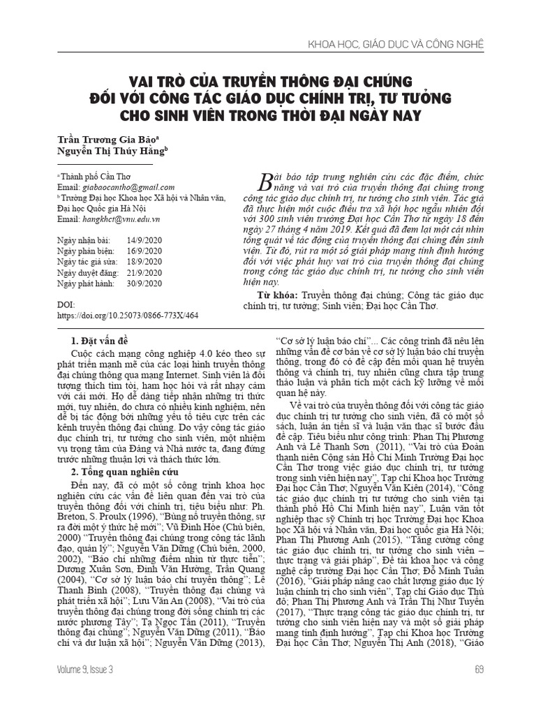 Vai Tro CA Truyn Thong Di Chung Di V | PDF