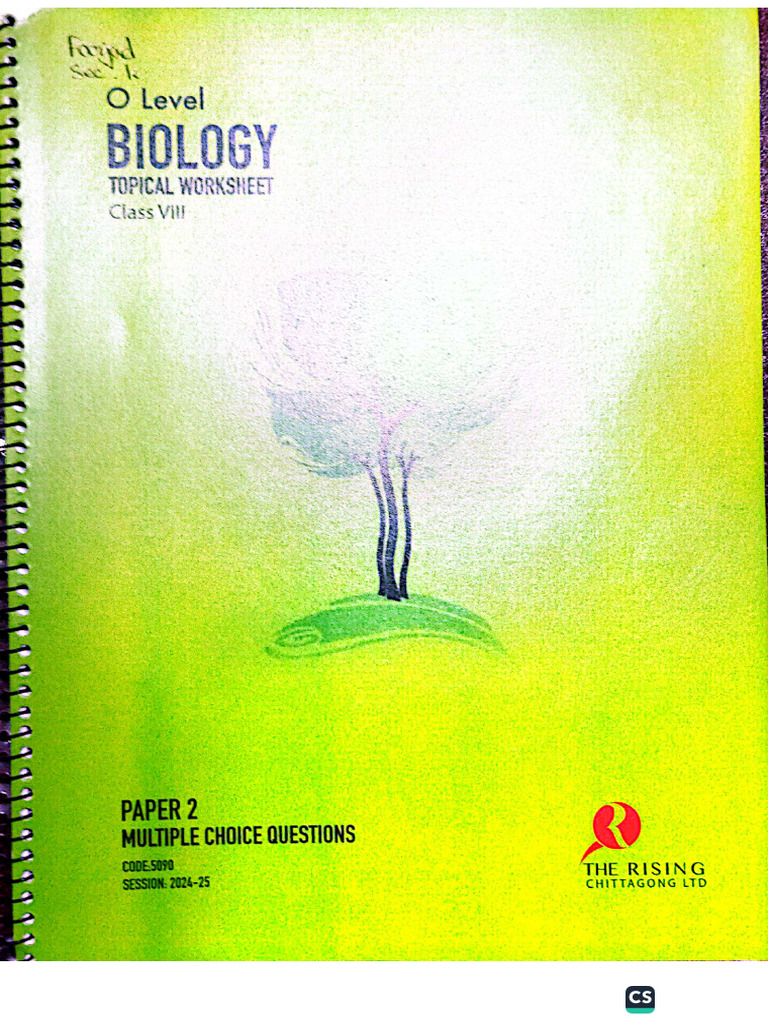 Biology Paper 2 Chap 1 To 8 (Full Session) | PDF