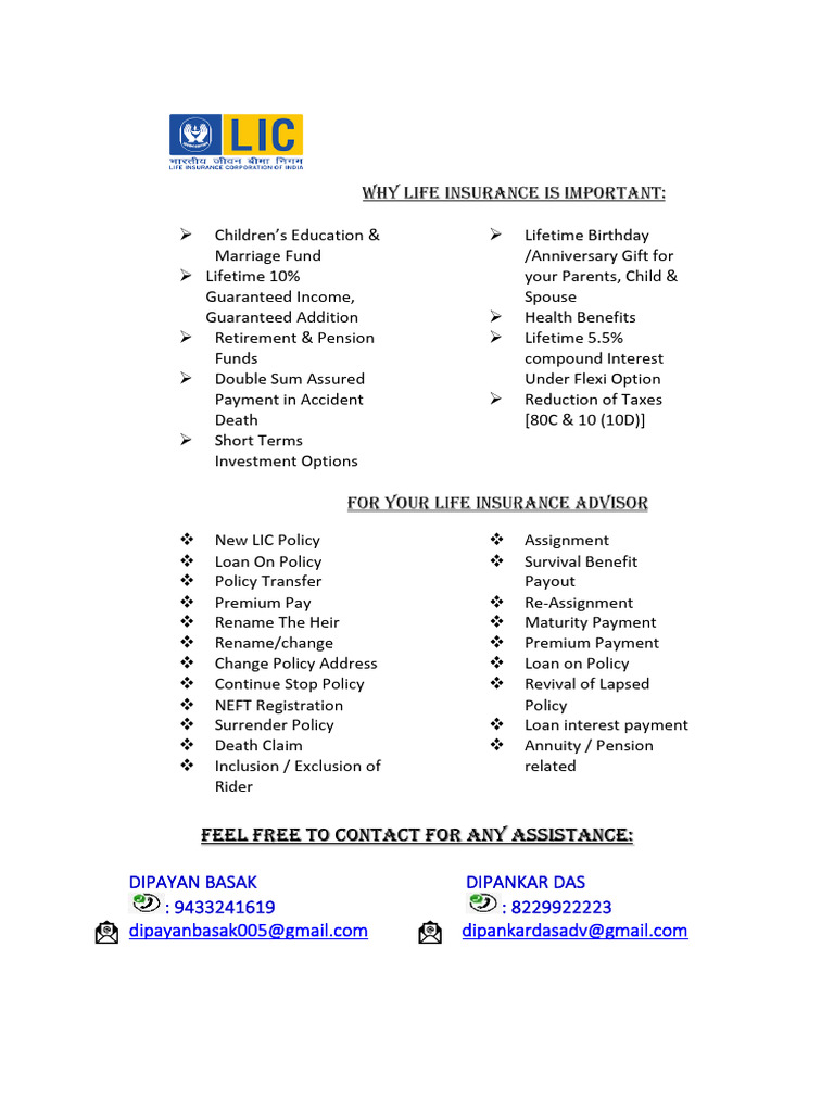 Comprehensive LIC Policy Benefits Guide | PDF | Insurance | Life Annuity