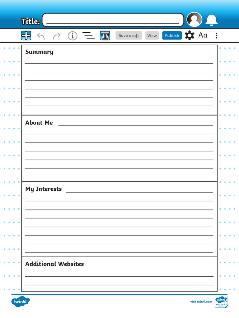 Blank Website Design Template | PDF