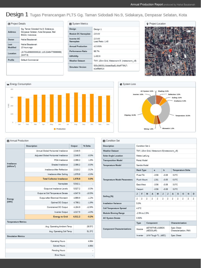 Solar System Performance Report | PDF | Electrical Engineering | Power ...