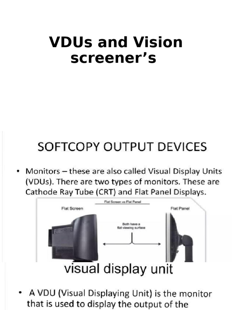 VDUs | PDF