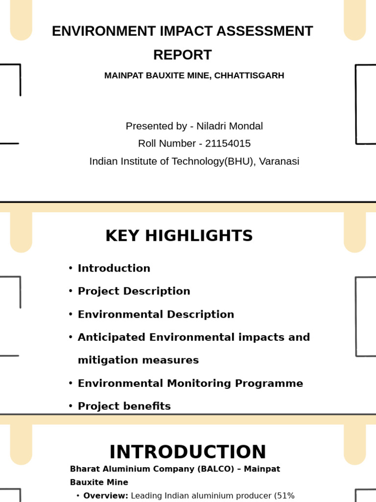 Mainpat Bauxite Mine EIA Report | PDF | Mining | Climate Change Mitigation