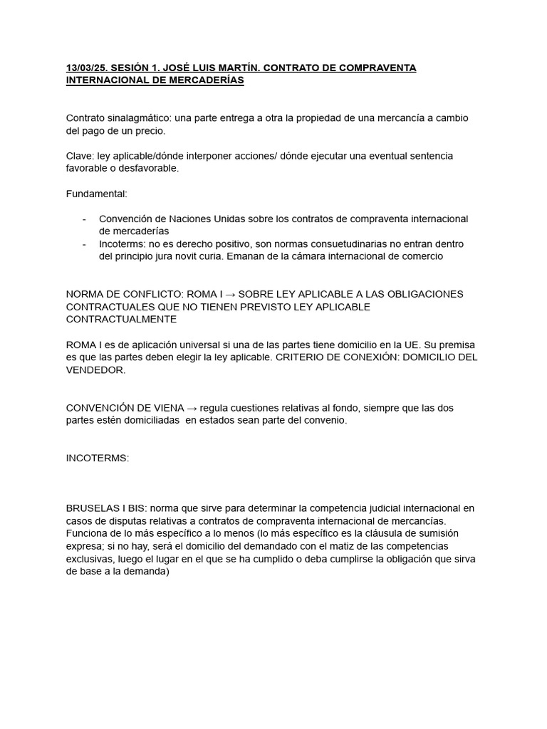 Contratos Internacionales: Claves y Normas | PDF | Business | Derecho ...