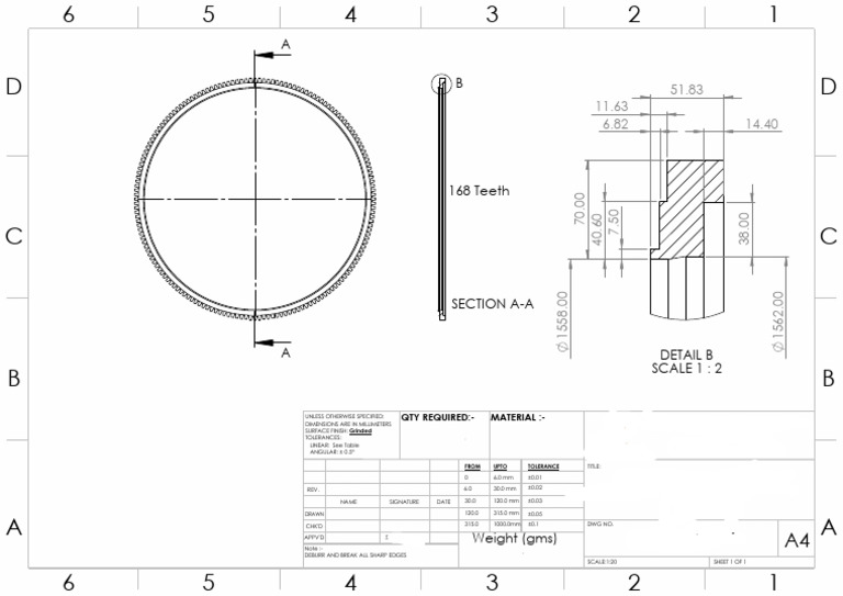 Ball Race Gear Specifications and Tolerances | PDF | Mechanical Engineering