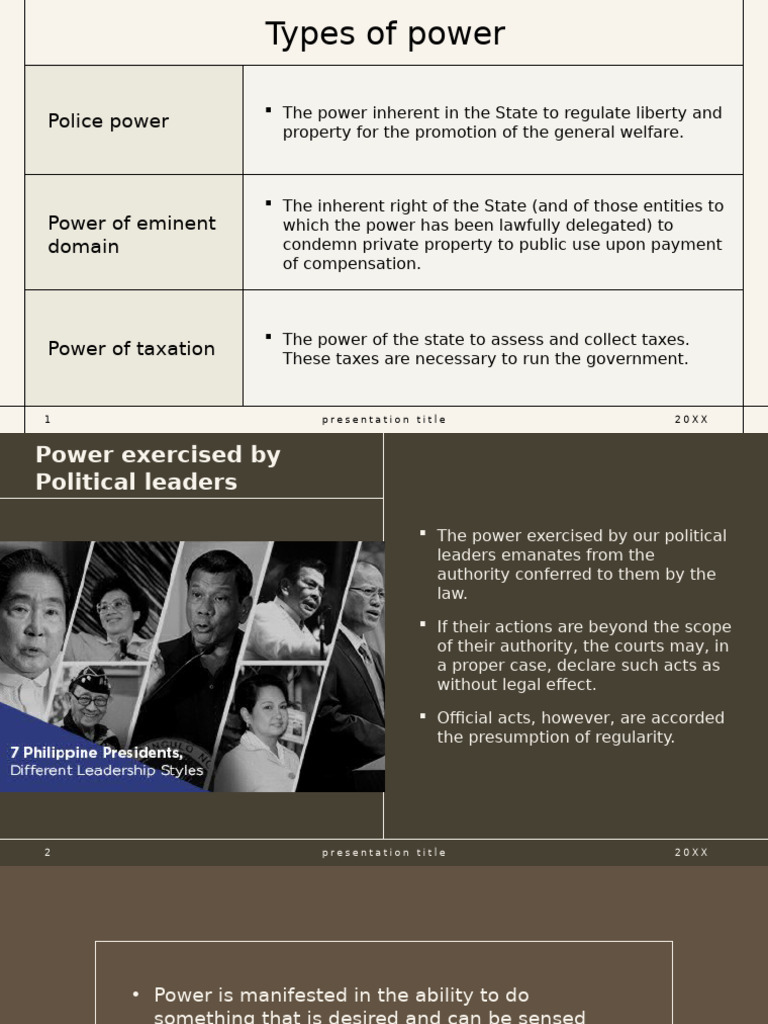 Types of Governmental Power | PDF | Taxes | Police Power (United States ...