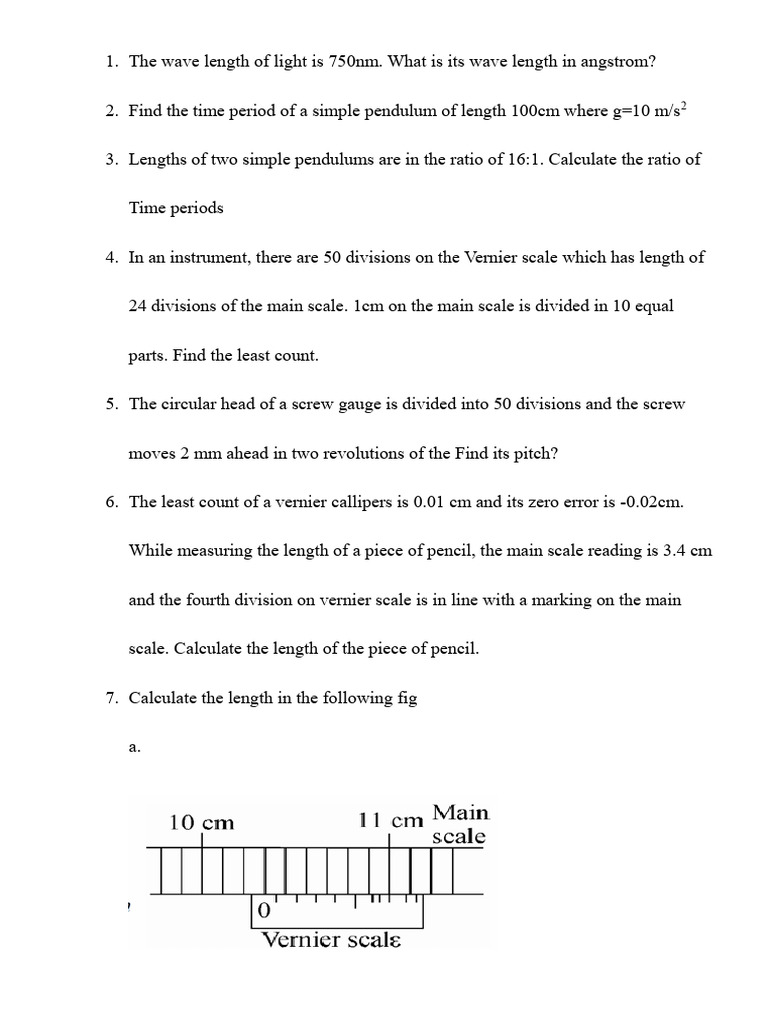 Physics Measurement Problems and Solutions | PDF