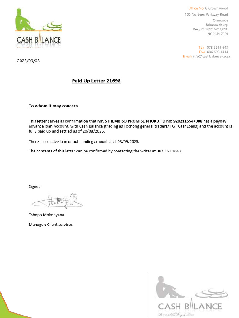 Fochong General Traders Contact Info | PDF