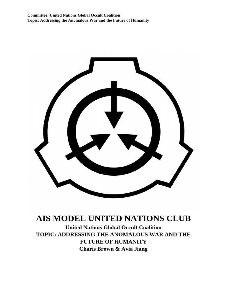 Anomalous War: UNGOC Conference Overview | PDF
