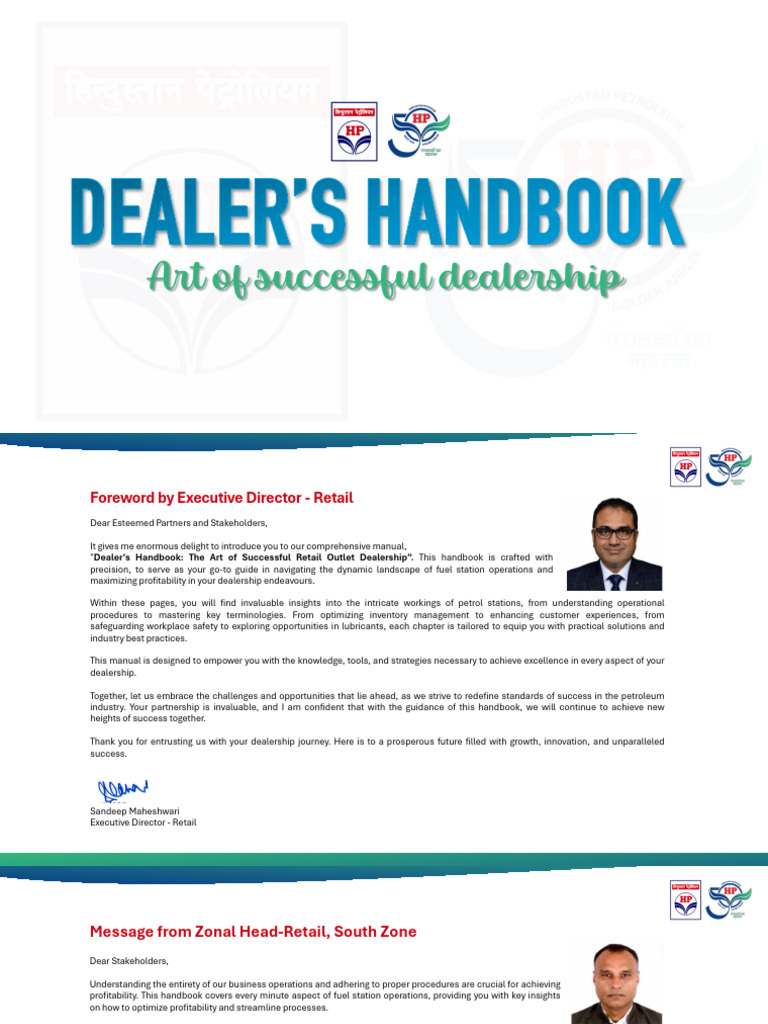 Dealer Handbook for Fuel Retail Success | PDF | Pump | Point Of Sale