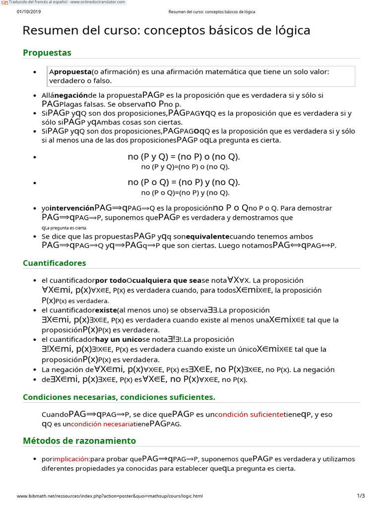 5 NOTIONS de LOGIQUE_ Bases de La Logique_Raisonnement Logique.fr.Es ...