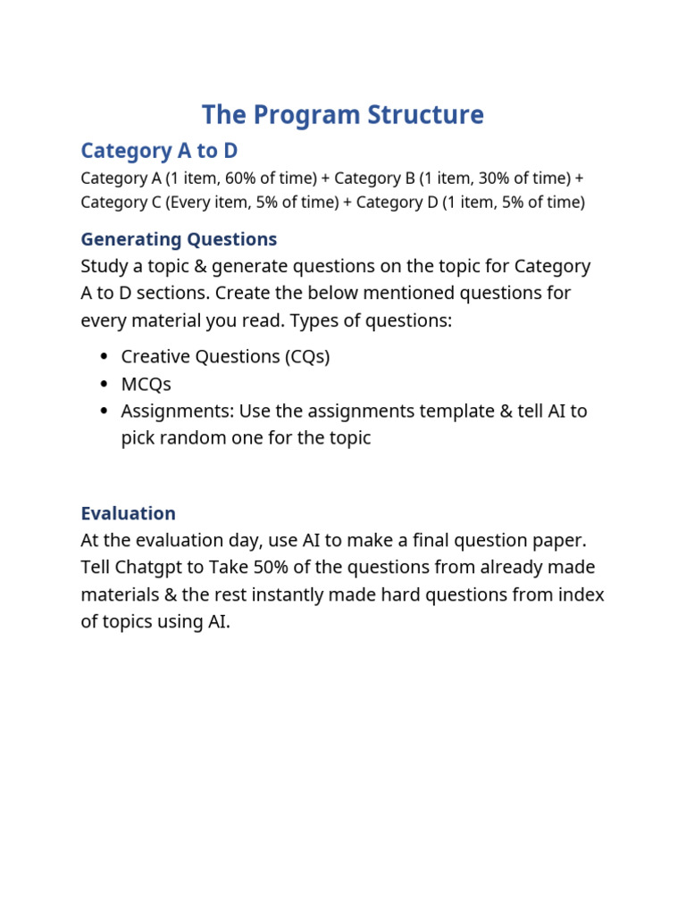 Comprehensive Study Program Structure | PDF | Digital Marketing | Human ...
