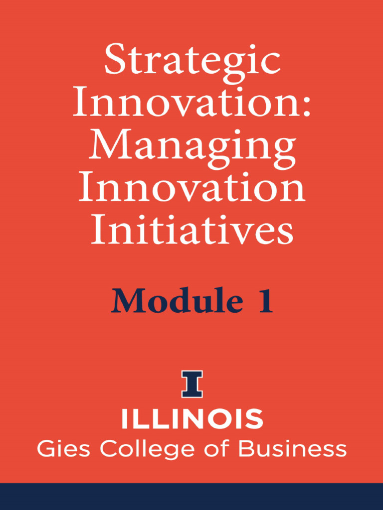 Managing Innovation Initiatives eBook | PDF | Wright Brothers