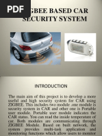 Zigbee Based Car Security System